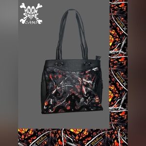 Monte Vista- Wildfire Orange Moonshine Camo Shoulder Bag- Large